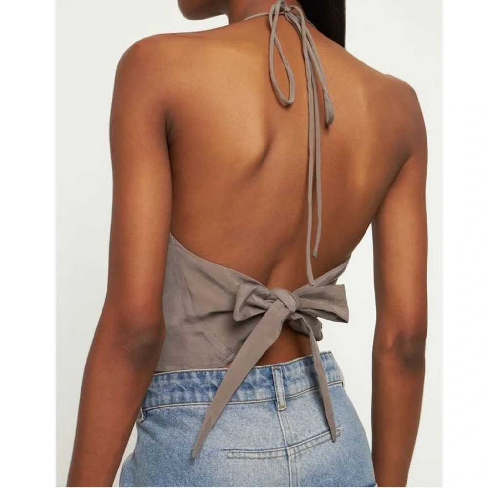 Musier Paris Romanella Gray Skirt Set